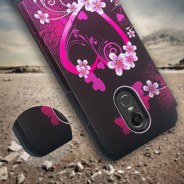 lg stylo 3 case - heart butterflies - www.coverlabusa.com