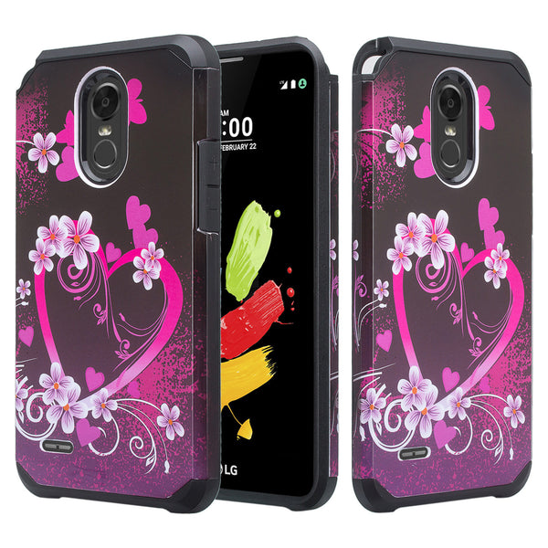 lg stylo 3 case - heart butterflies - www.coverlabusa.com