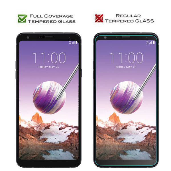 lg stylo 4 screen protector tempered glass - black - www.coverlabusa.com