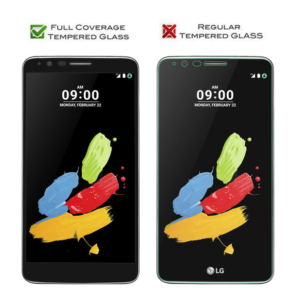 LG Stylo 3, LG Stylo 3 Plus screen protector tempered glass - black - www.coverlabusa.com