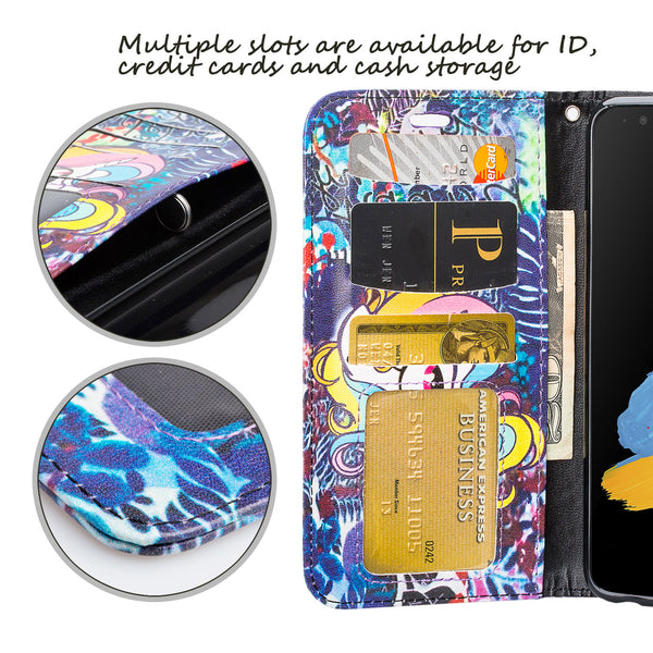 LG Stylo 3 Wallet Case - Rainbow Unicorn - www.coverlabusa.com