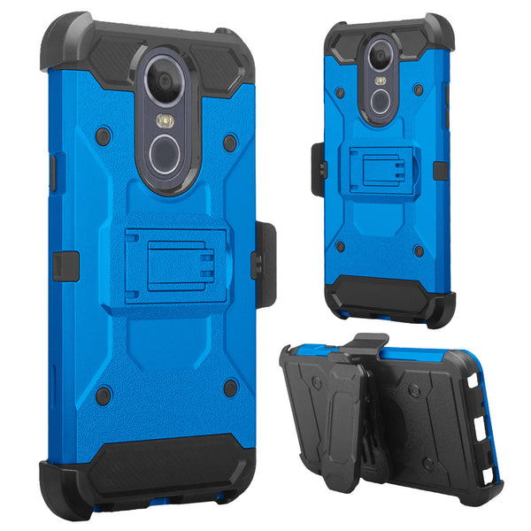 LG Stylo 4 Hybrid Holster Case - Blue - www.coverlabusa.com
