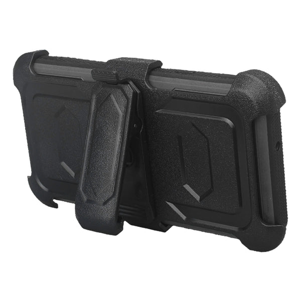 lg stylo 4 heavy duty holster case - black - www.coverlabusa.com