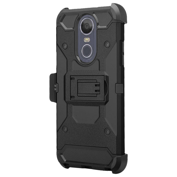 LG Stylo 4 Hybrid Holster Case - Black - www.coverlabusa.com