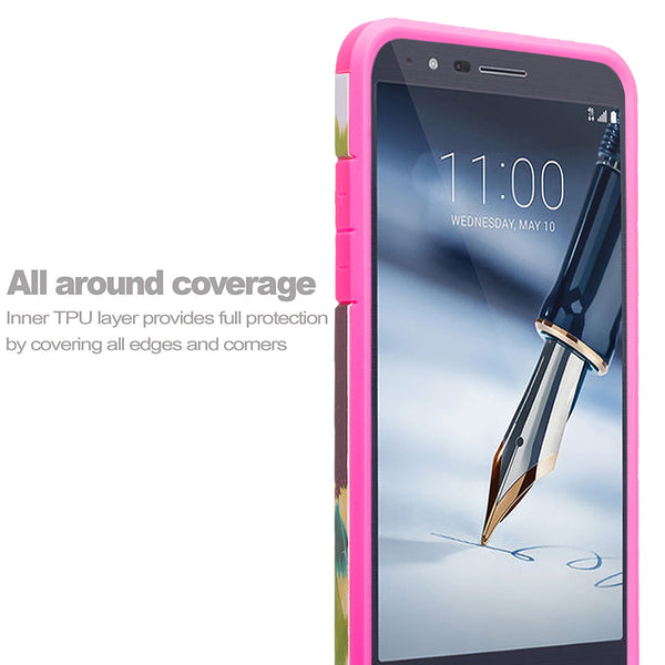 lg stylo 4 play hybrid case - vivid sunflower - www.coverlabusa.com