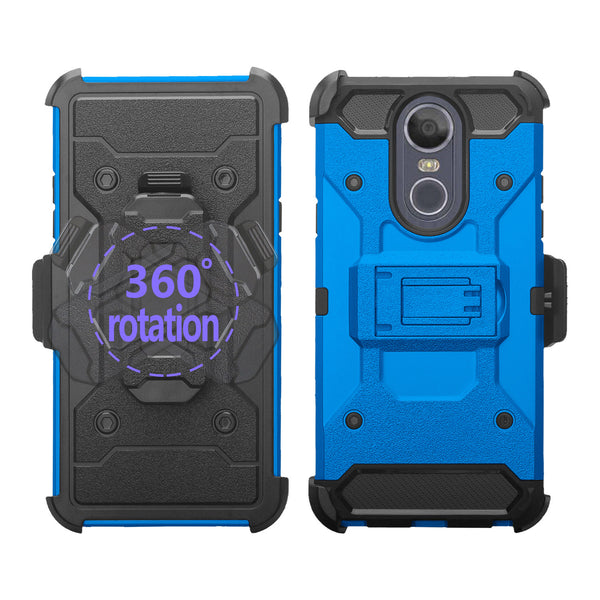 LG Stylo 4 Hybrid Holster Case - Blue - www.coverlabusa.com