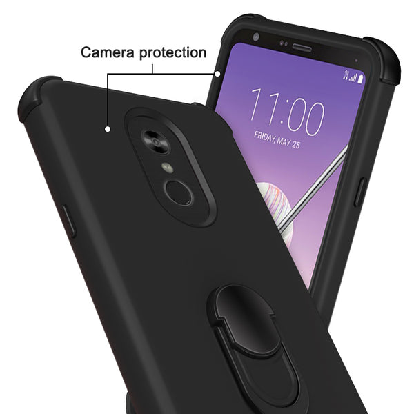 lg stylo 4 sgp ring - black/black - www.coverlabusa.com