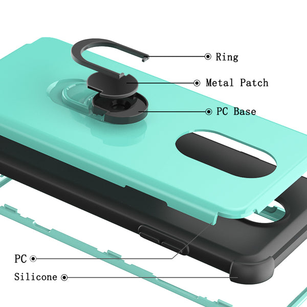 lg stylo 4 sgp ring - teal/black - www.coverlabusa.com