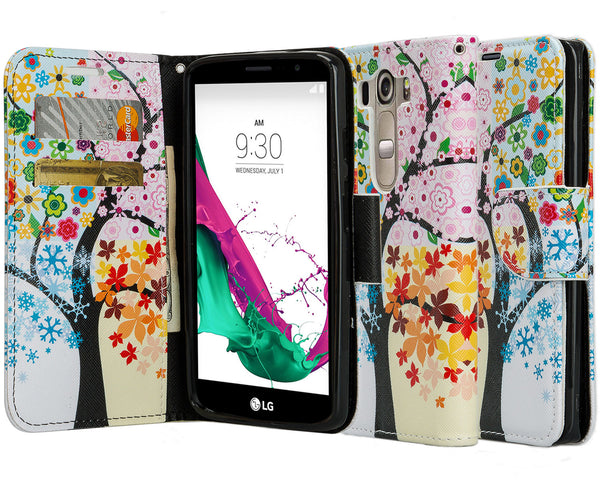 LG V10 leather wallet case - 4 season tree - www.coverlabusa.com