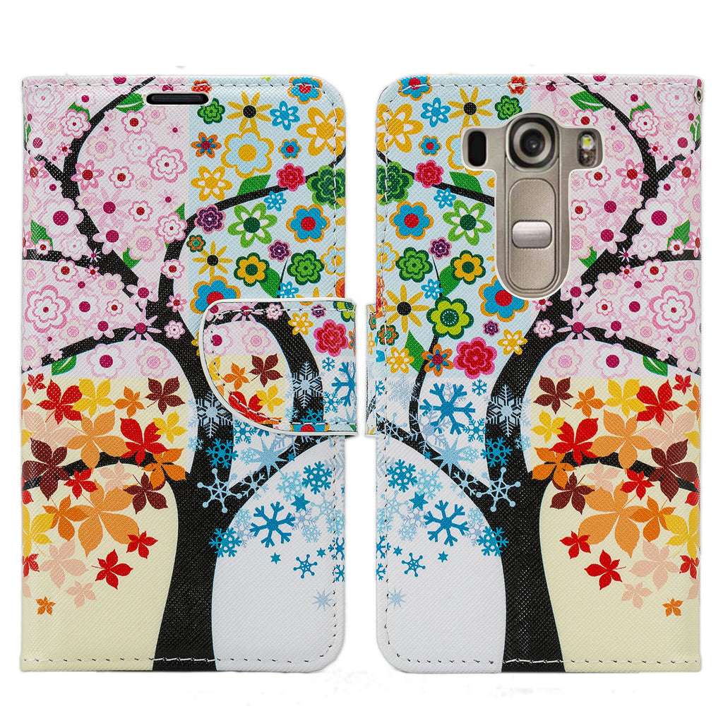LG V10 leather wallet case - 4 season tree - www.coverlabusa.com