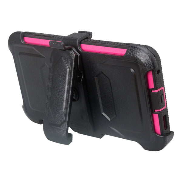 lg v30 heavy duty holster case - hot pink - www.coverlabusa.com