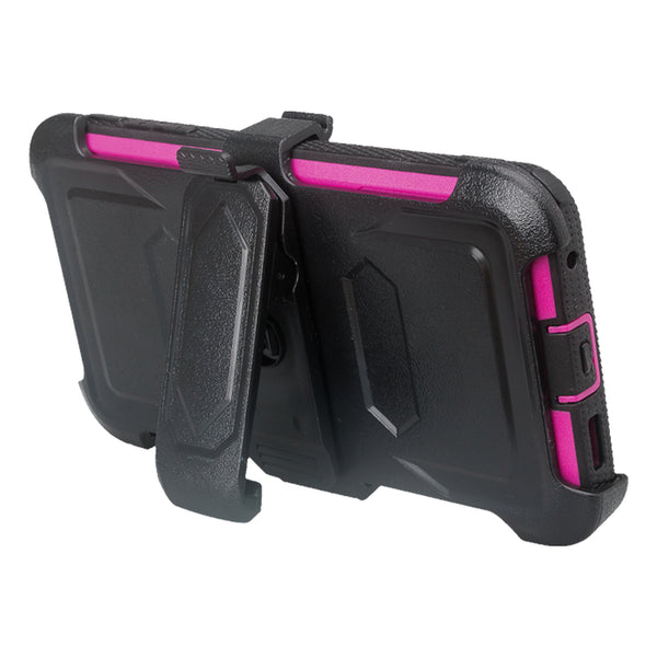 lg v30 heavy duty holster case - purple - www.coverlabusa.com