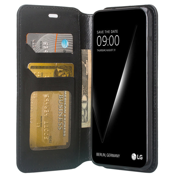 LG V30 Wallet Case - black - www.coverlabusa.com