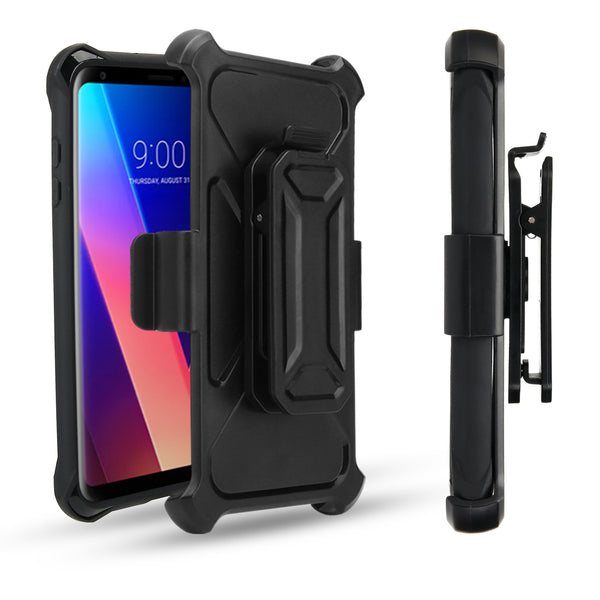 LG V30 Carbon Fiber combo case - White - www.coverlabusa.com