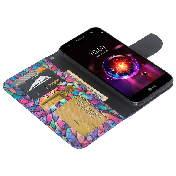 LG X Power 3 Wallet Case - rainbow flower - www.coverlabusa.com