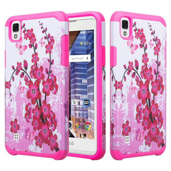 lg x style, tribute hd, volt 3 case - cherry blossom hybrid - www.coverlabusa.com