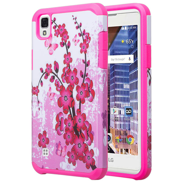 lg x style, tribute hd, volt 3 case - cherry blossom hybrid - www.coverlabusa.com