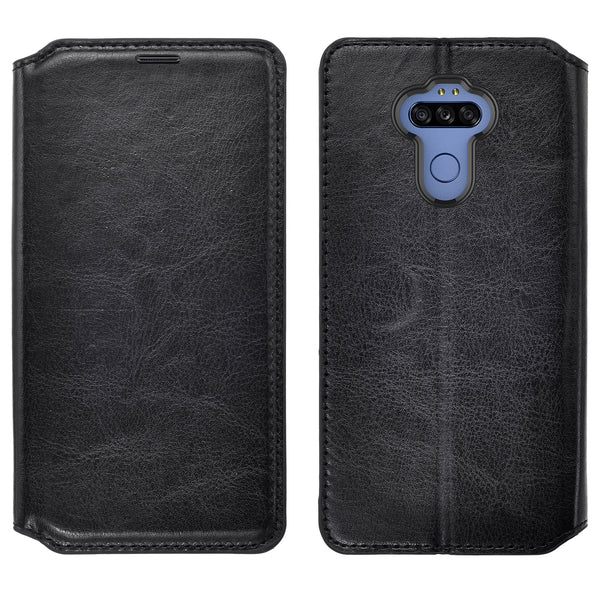 lg aristo 5 plus wallet case - black - www.coverlabusa.com