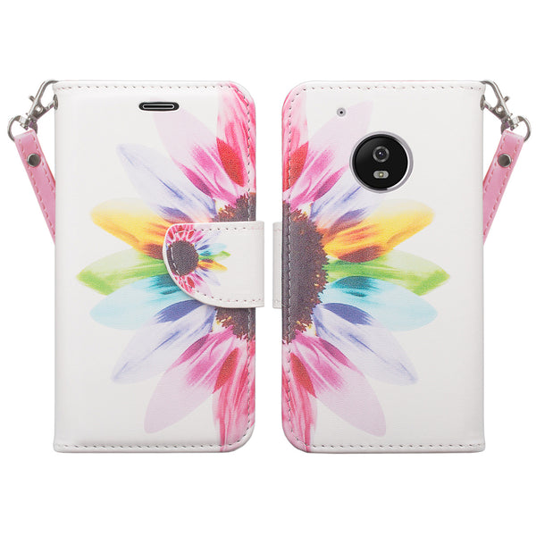 Moto G5 Plus Wallet Case -vivid sunflower - www.coverlabusa.com