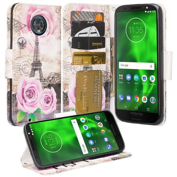 Motorola Moto G6 2018 Wallet Case - paris - www.coverlabusa.com
