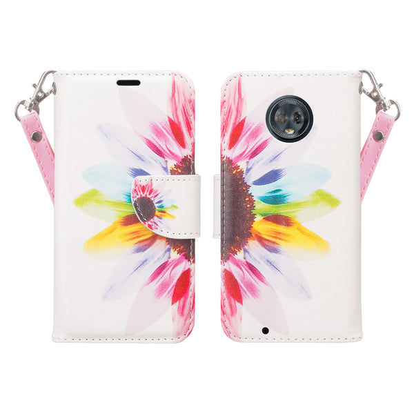 Motorola Moto G6 2018 Wallet Case - vivid sunflower - www.coverlabusa.com