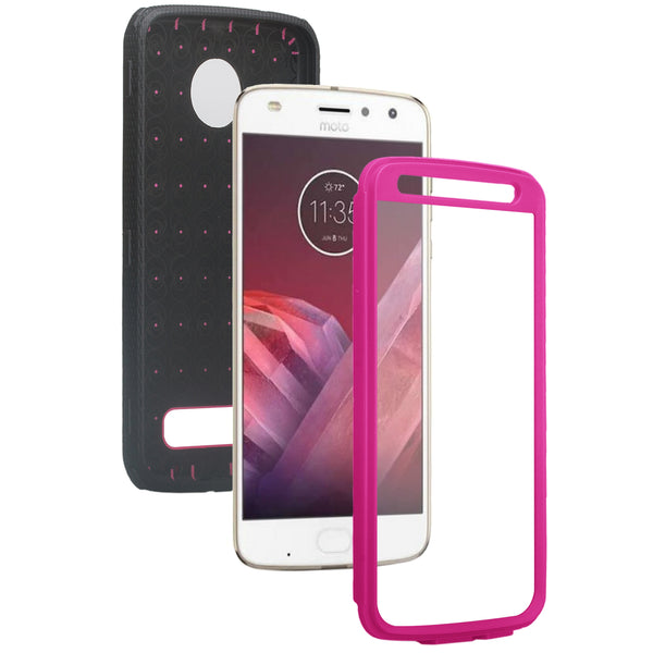 Motorola Moto Z2 Play heavy duty holster case - purple - www.coverlabusa.com
