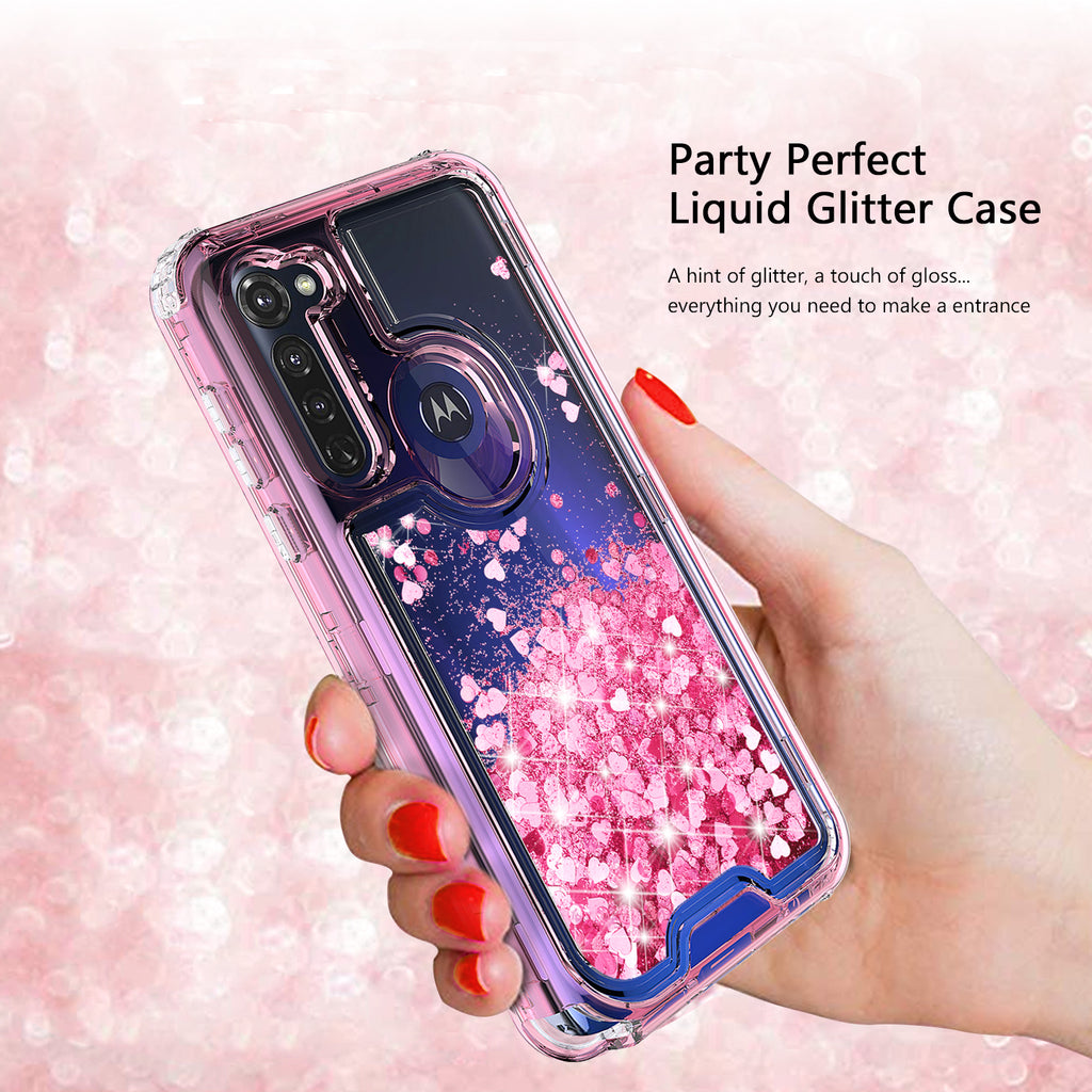 Pink Louis Vuitton Seamless Pattern Motorola Moto G Stylus Clear Case