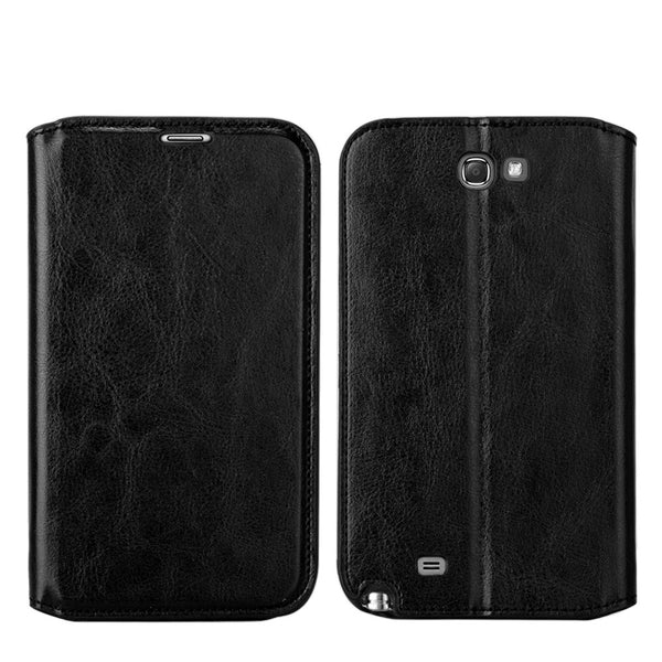 samsung galaxy note2 leather wallet case - black - www.coverlabusa.com