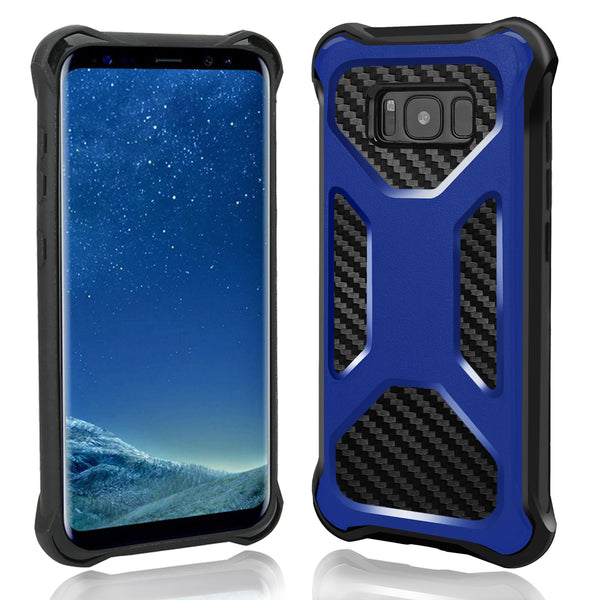Samsung Galaxy Note 8 carbon fiber combo case - blue - www.coverlabusa.com