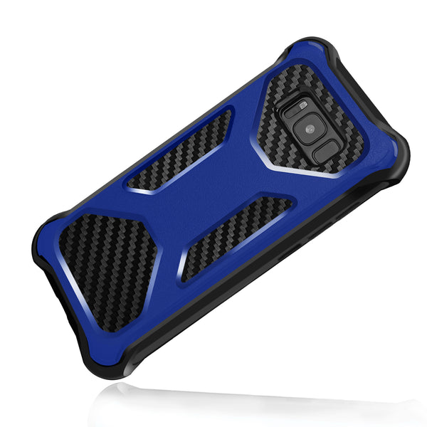 Samsung Galaxy Note 8 carbon fiber combo case - blue - www.coverlabusa.com