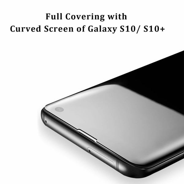 Liquid Glass Screen Protector for Samsung Galaxy S10 3D Curved Edge 9H Premium Tempered Glass [Bubble Free] Adhesive Installation Tools Screen Film for Samsung Galaxy S10 - Clear