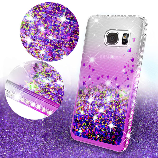 clear liquid phone case for samsung galaxy S7 - purple - www.coverlabusa.com