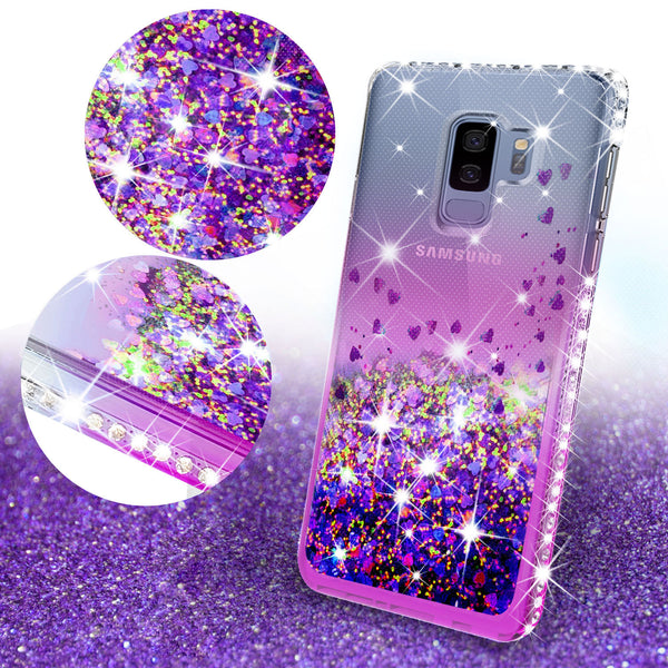 clear liquid phone case for samsung galaxy s9 - purple - www.coverlabusa.com 