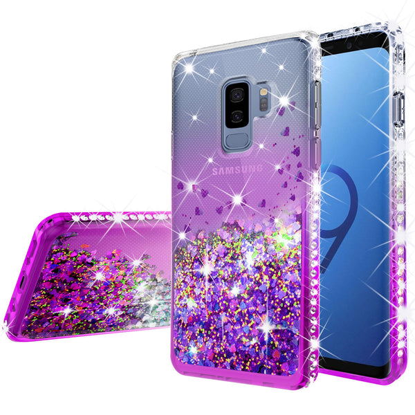 clear liquid phone case for samsung galaxy s9 - purple - www.coverlabusa.com 