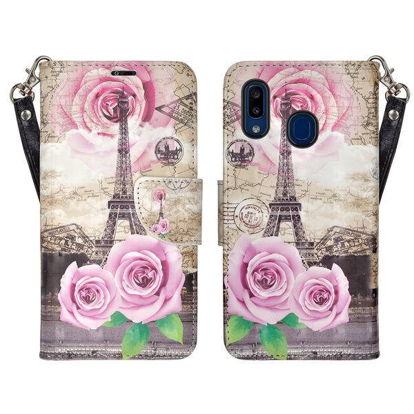 samsung galaxy a20 wallet case - paris - www.coverlabusa.com