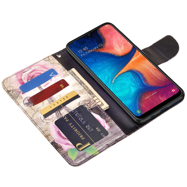 samsung galaxy a20 wallet case - paris - www.coverlabusa.com