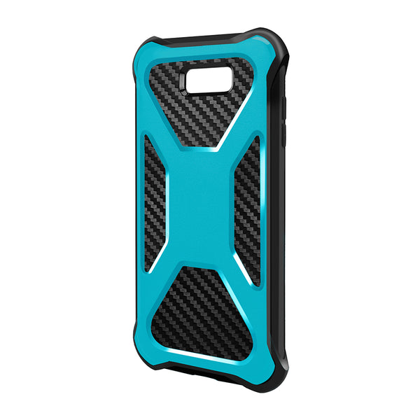 Galaxy J7(2017) Carbon Fiber combo case - Teal - www.coverlabusa.com