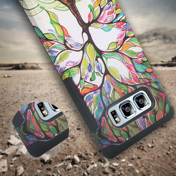 samsung galaxy note 8 hybrid case - vibrant tree - www.coverlabusa.com