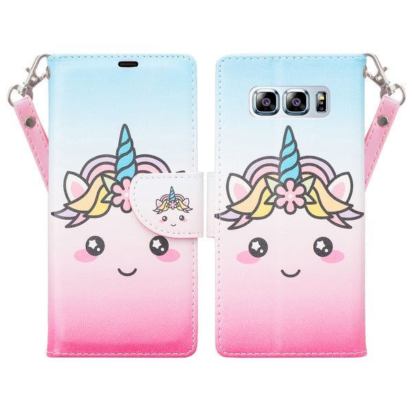 Samsung Galaxy Note 8 Wallet Case - White Unicorn - www.coverlabusa.com