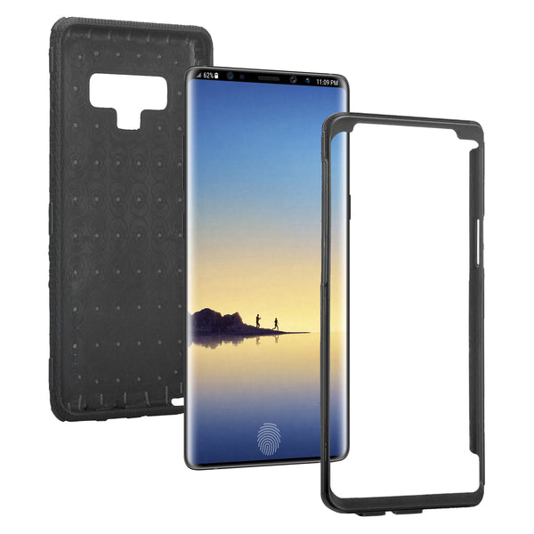 samsung galaxy note 9 heavy duty hybrid holster case - black - www.coverlabusa.com