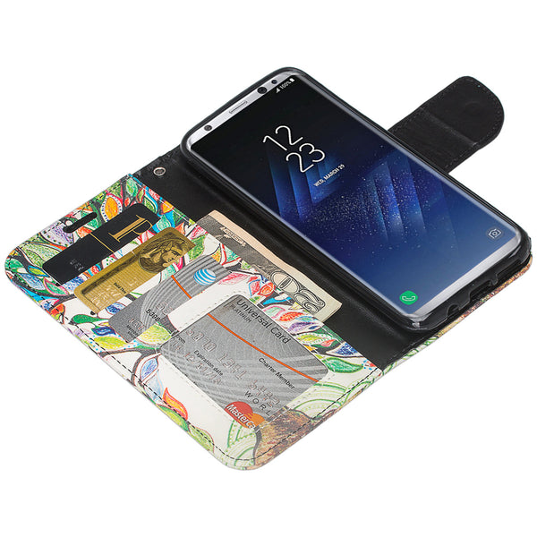 Samsung Galaxy S8 Wallet Case - colorful tree - www.coverlabusa.com
