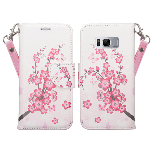 Samsung Galaxy S8 Wallet Case - cherry blossom - www.coverlabusa.com