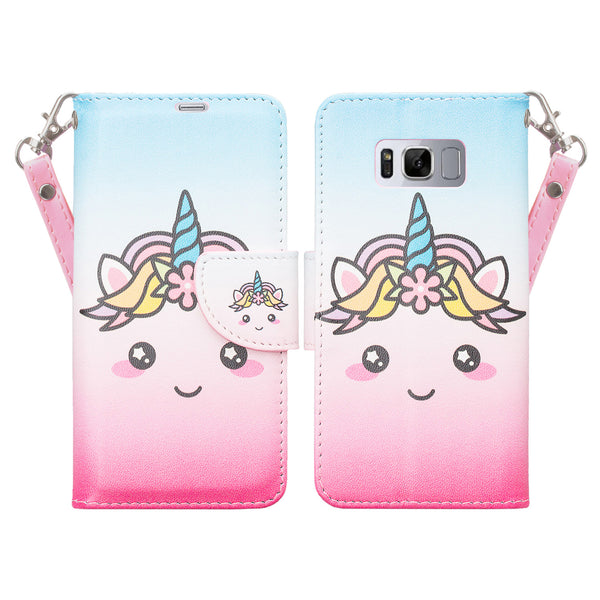 Samsung Galaxy S8 Wallet Case - White Unicorn - www.coverlabusa.com