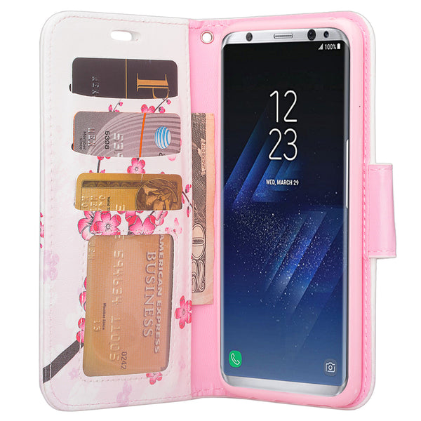 Samsung Galaxy S8 Wallet Case - cherry blossom - www.coverlabusa.com