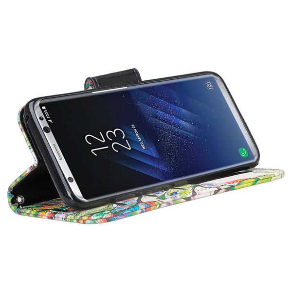 Samsung Galaxy S8 Wallet Case - colorful tree - www.coverlabusa.com