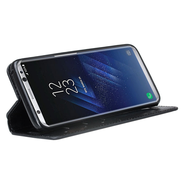 Samsung Galaxy S8 Wallet Case - black - www.coverlabusa.com