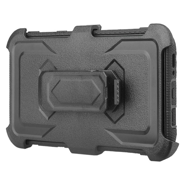 samsung galaxy s8 plus heavy duty hybrid holster case - black - www.coverlabusa.com