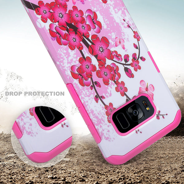 samsung galaxy S8 hybrid case - cherry blossom - www.coverlabusa.com