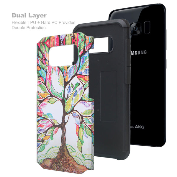 samsung galaxy S8 hybrid case - vibrant tree - www.coverlabusa.com