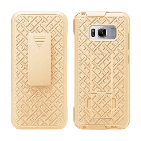 Samsung S8 Plus holster shell combo case - Gold - www.coverlabusa.com